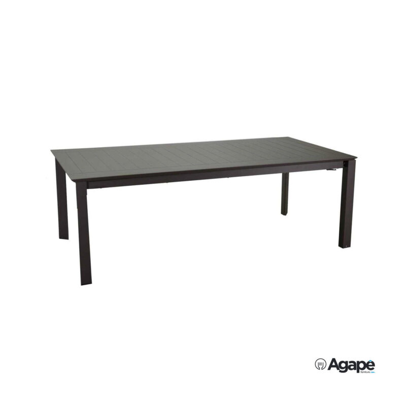 Tavolo alluminio El Paso allungabile marrone cm160/240x90h76