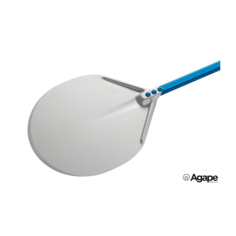 Azzurra - Pala Pizza Alluminio Tonda Cm 36 Manico Cm 150 A-37
