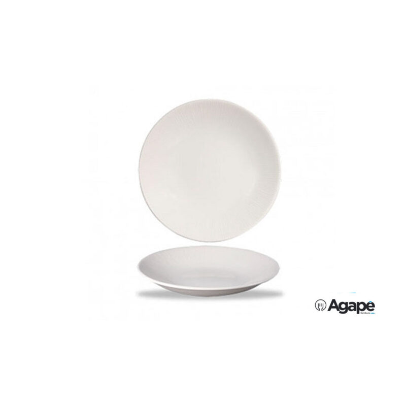Bamboo White-Piatto Fondo Coupe Cm 25,5 Whbald251