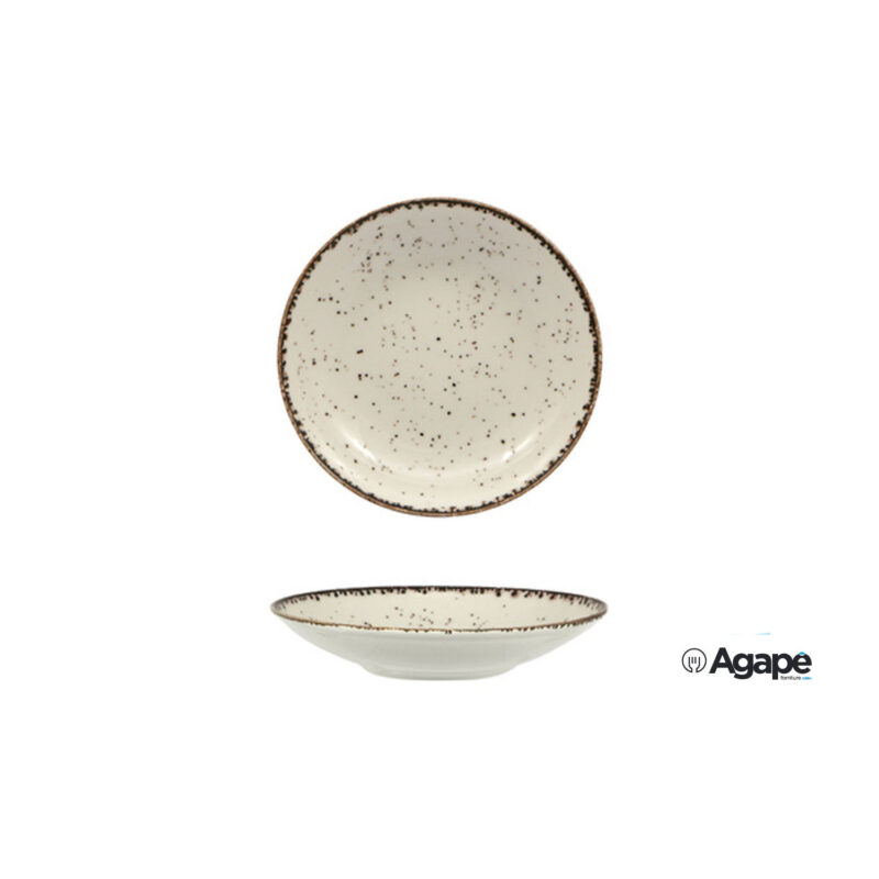 Cromya Cream-Piatto Fondo Coupe In Porcellana Cm.30