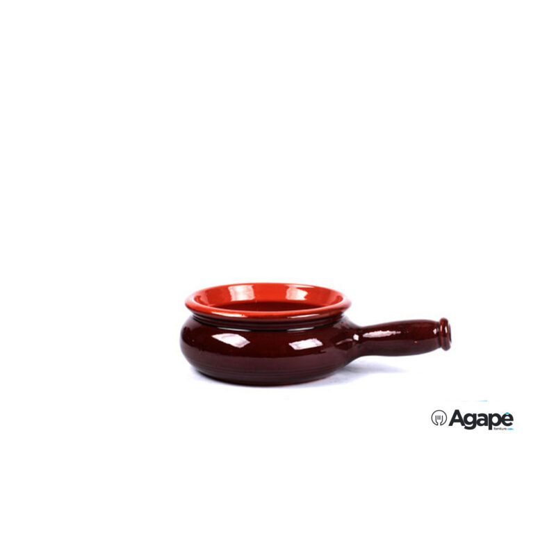 Etrusca-Casseruola Terracotta 1 Manico Cm 15 Terra