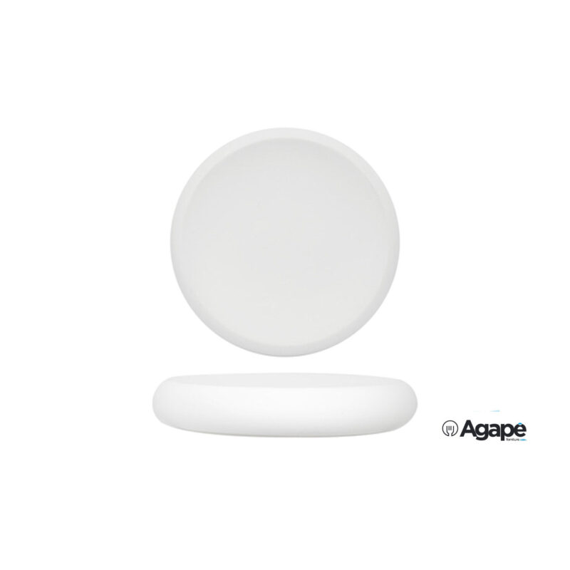 Genesys Bianco-Piatto Alto Cm.27 In Porcellana Cb3545-27-F138