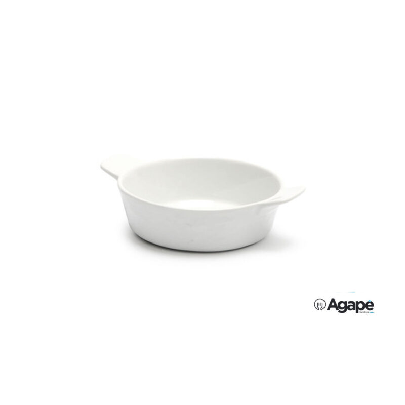 Justwhite-Mini Casseruola Tonda Cm 13,8 H 3,8 6678