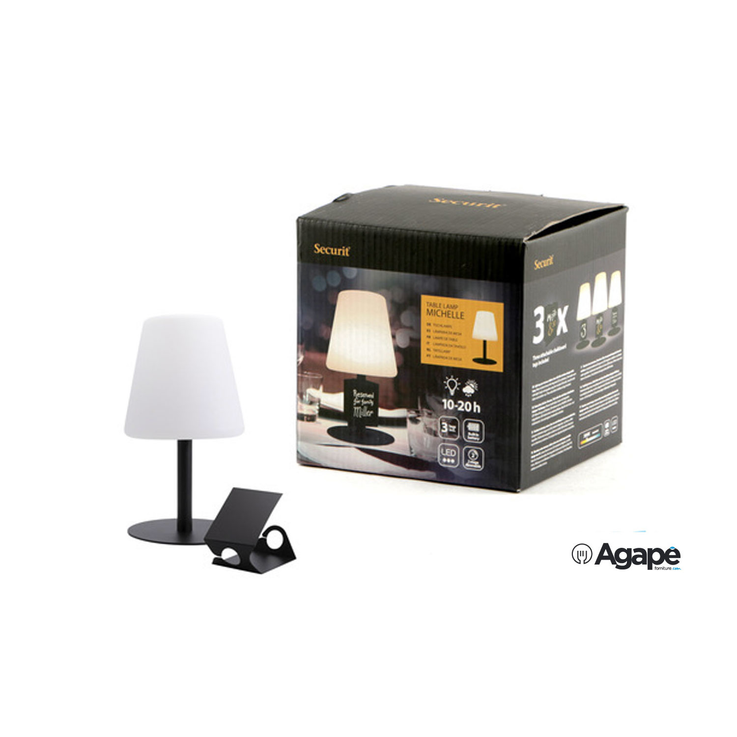 Lampada da Tavolo Wireless a LED Ricaricabile cm 15 - h 28 - 3 Lavagnette da  Tavolo Attaccabili + toninelli + 15233 + acquista online