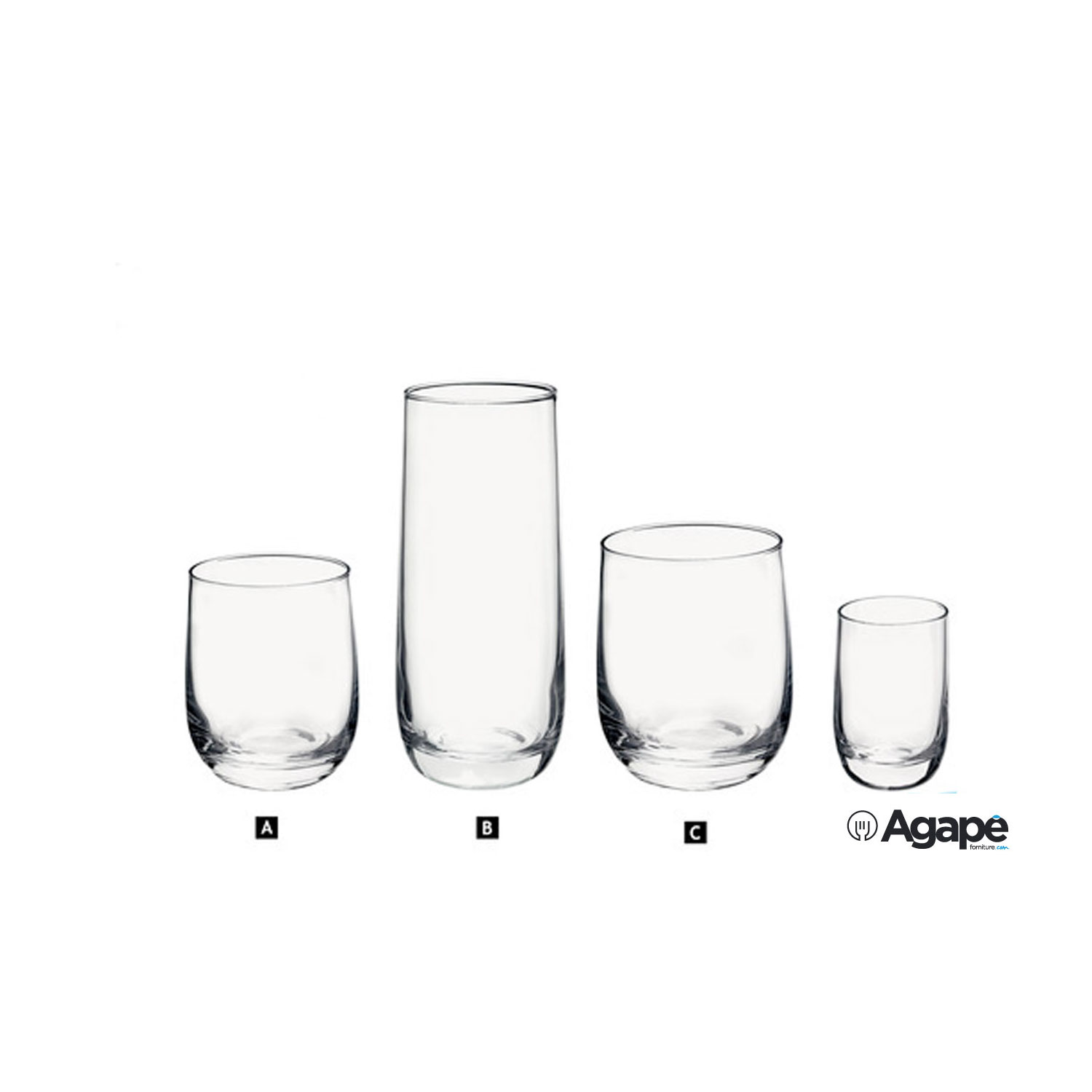 LSA LL03 Lulu Set 4 Bicchieri Da Vodka In Vetro Soffiato A Mano – 52-55 Ml, Trasparenti - 3