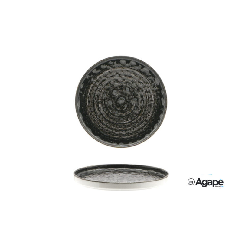 Matheria Black-Piatto Nordico In Porcellana Cm.28,5 H.1,5