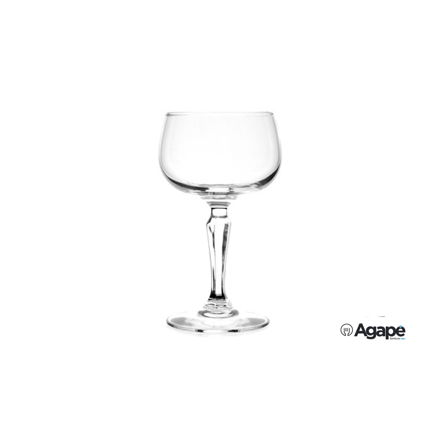 SET SERVIZIO 6 PEZZI COPPE IN VETRO A FORMA DI FIORE 30CL PER GELATO