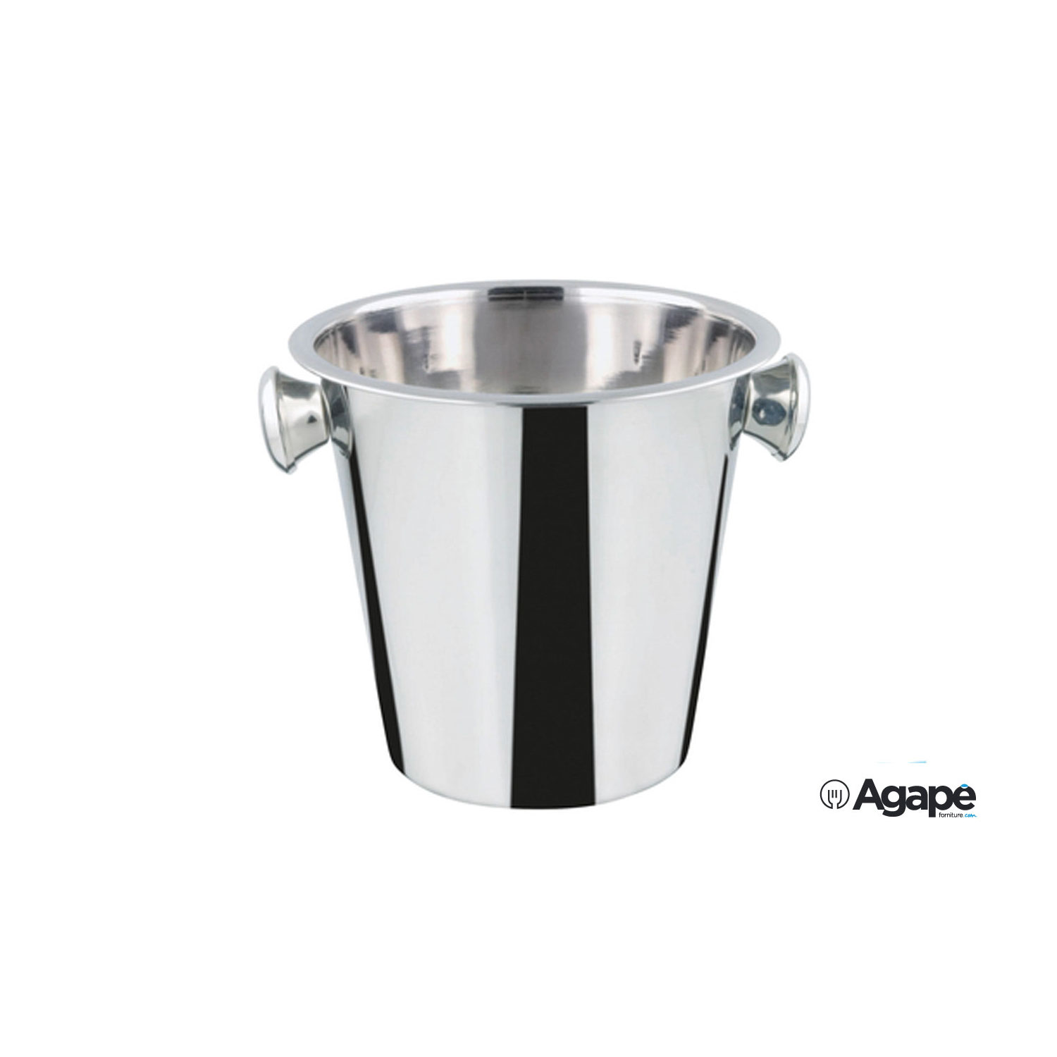 Secchiello Per Champagne Chef Craft In Acciaio Inox Martellato | Capacità 4 Quart Per Bottiglia E Ghiaccio | Elegante Per Feste E Cene Romantiche