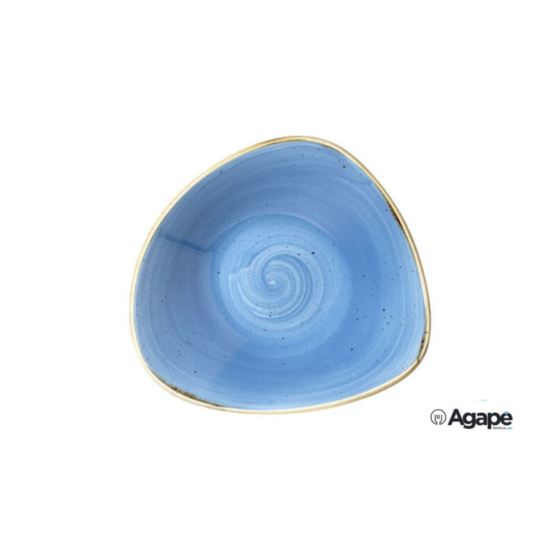 Stonecast Blu-Piatto Fondo Triangolare Cm 23,5 Scfstrb91