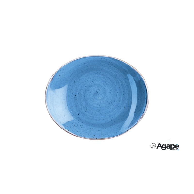 Stonecast Blu-Piatto Ovale Cm 19,2 Scfsop71
