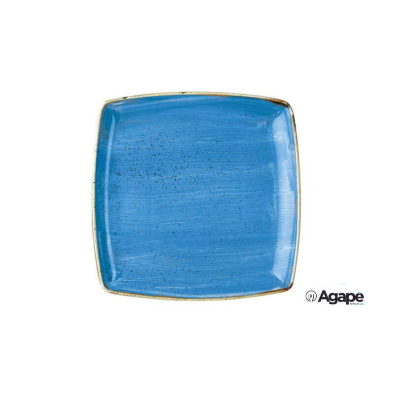 Stonecast Blu-Piatto Piano Quadro Cm 26,8 Scfsds101
