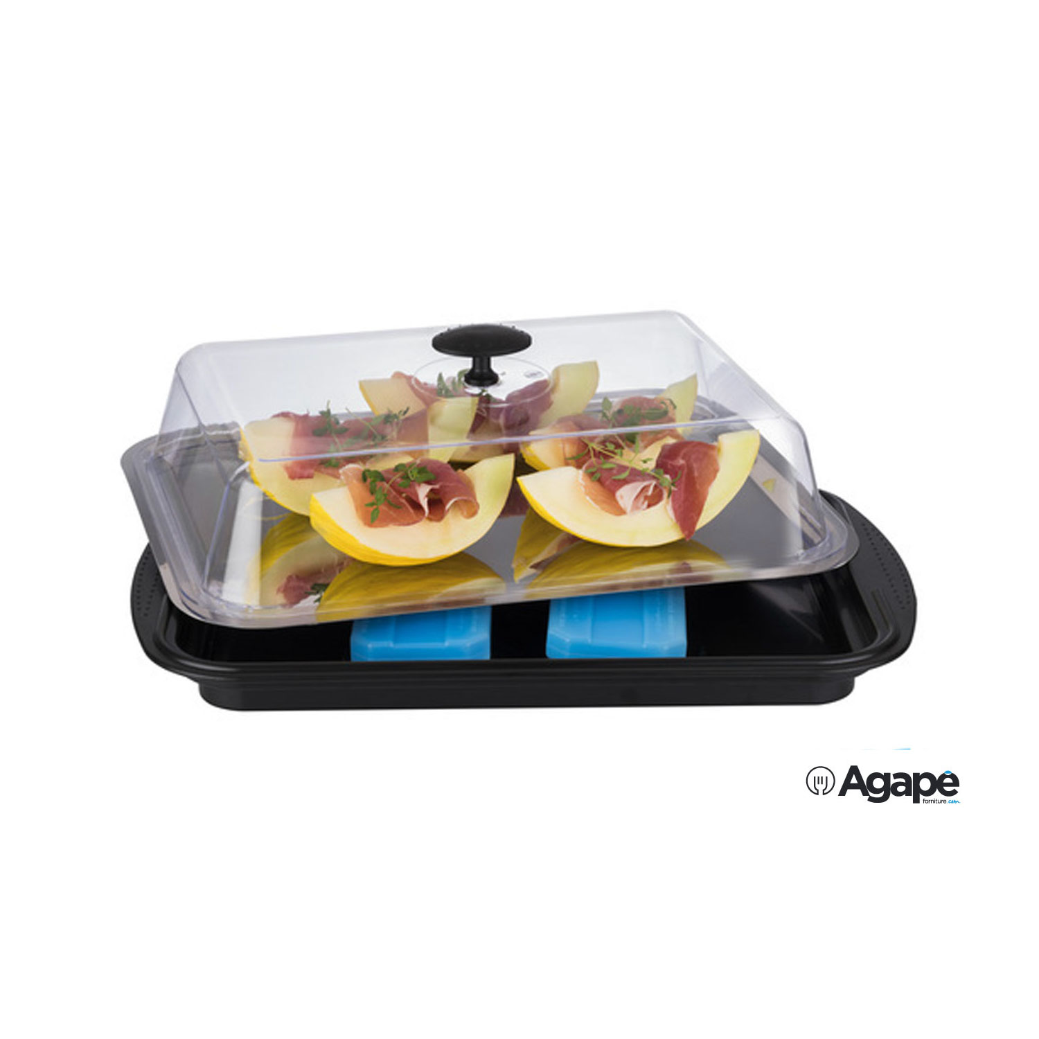shaojian Vassoio per snack con coperchio, scatola per snack con 8 scomparti/maniglia/tempo registrabile, 32 x 25 x 9,4 cm, contenitore per spezie diviso per snack, per feste, intrattenimento e picnic