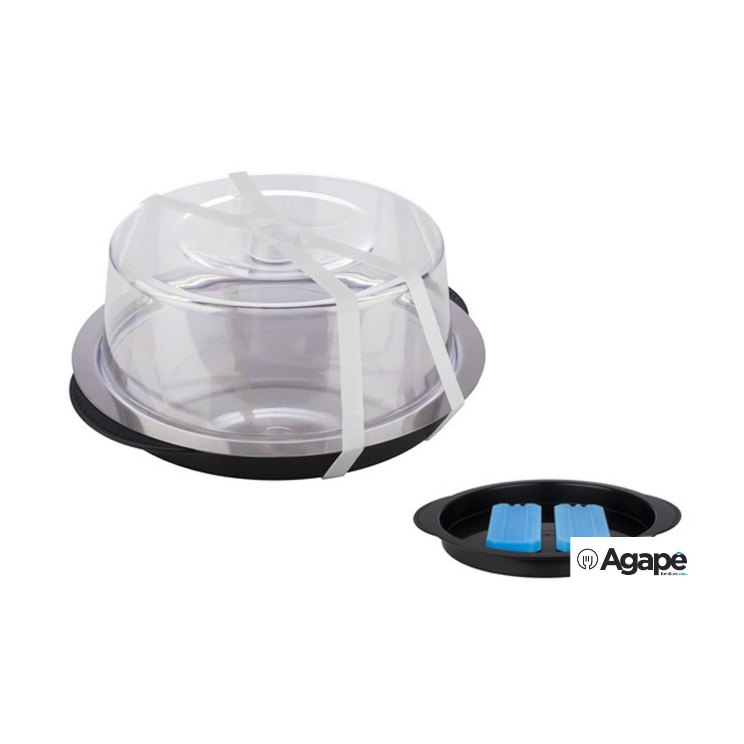SUPPORTO PER TORTE con cupola in vetro per esposizione torte e dolci