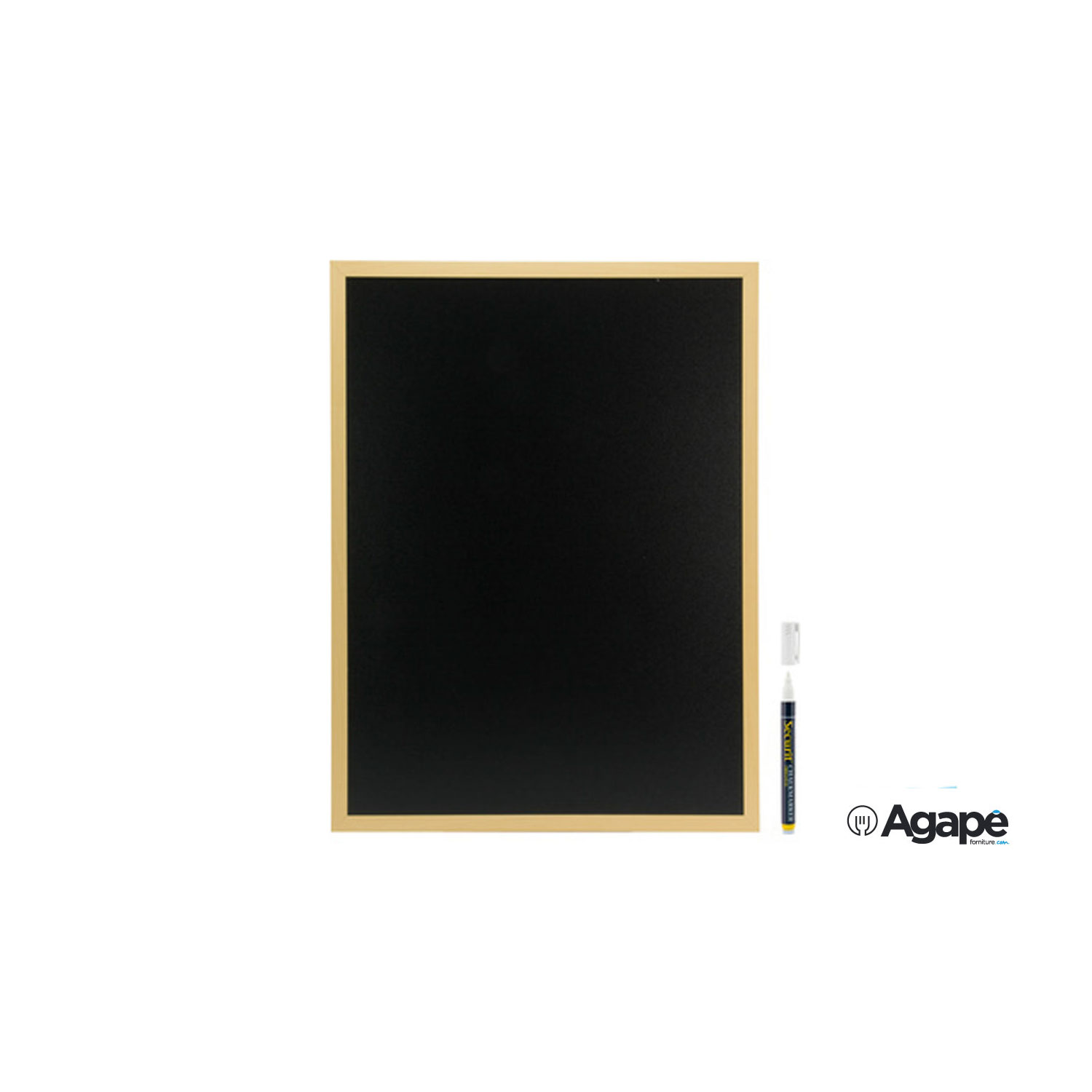 Creative Home Grande Lavagna per Gesso 80 x 60 cm Lavagna da Parete Nera con Cor