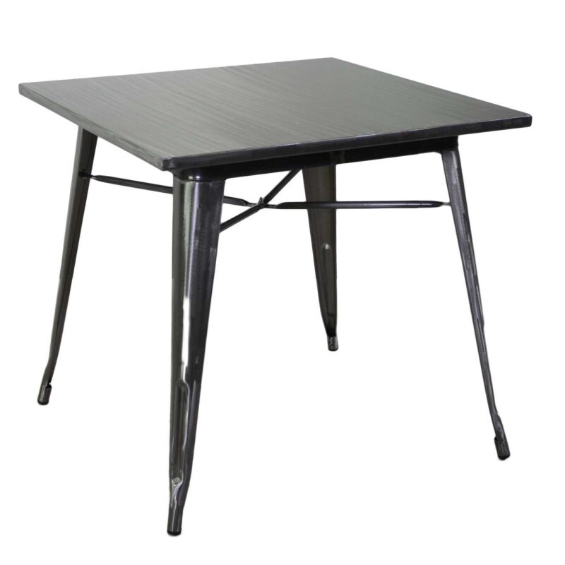 Tavolo ferro New Bristol galvanizzato quadro cm80x80h76