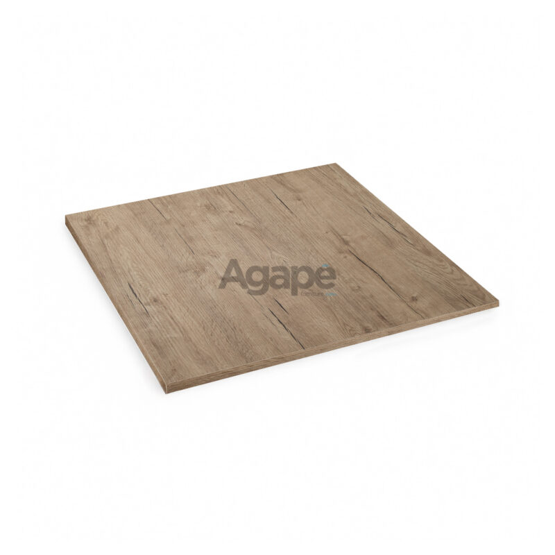 Top tavolo laminato rovere chiaro flora 79x79 bordo 2cm