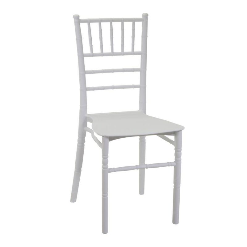 Sedia polipropilene Chiavari bianco cm40x48h42/88