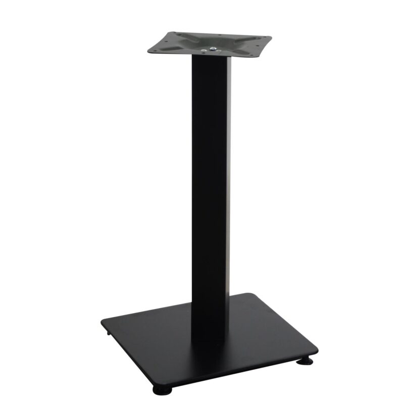 Base tavolo acciaio Jamie nero quadro cm40x40h72