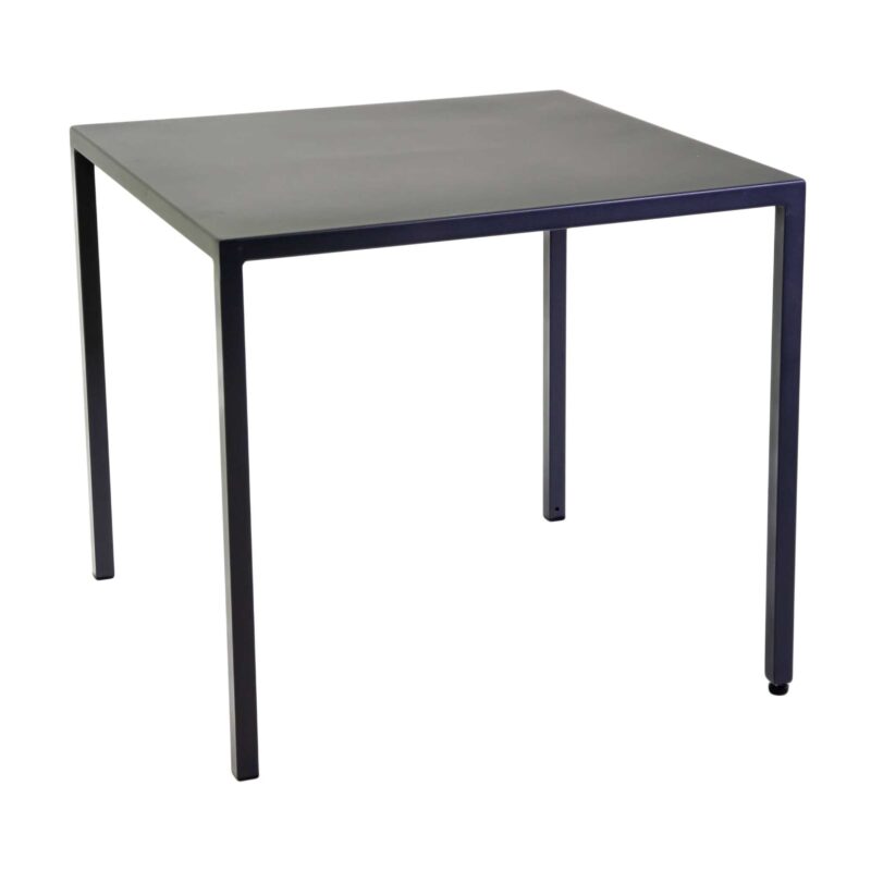 Tavolo metallo autolivellante new Elma antracite quadro cm80x80h75