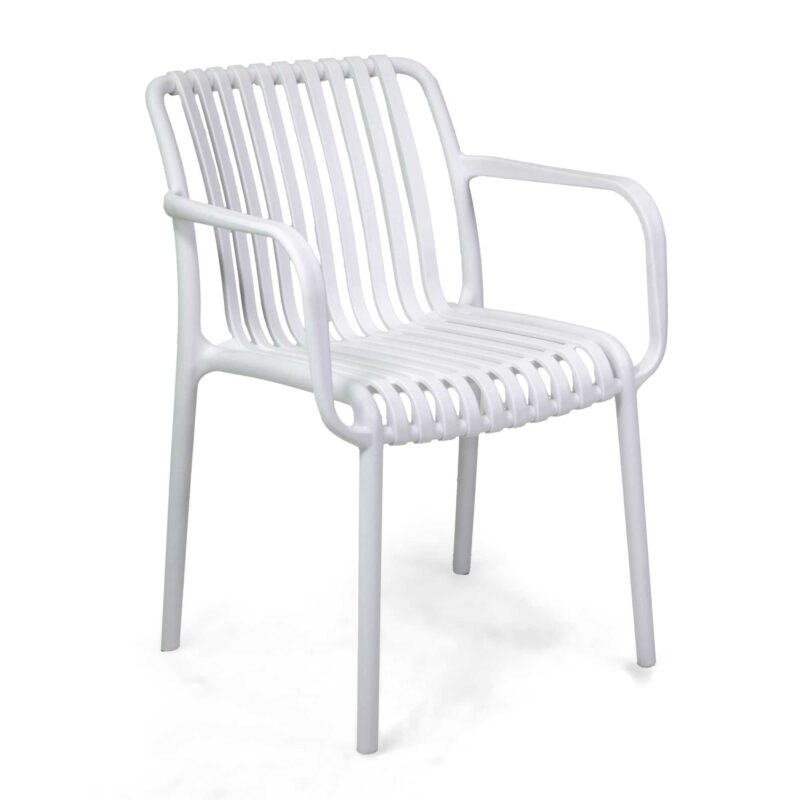 Poltrona polipropilene Wren bianco cm55x57h46/79