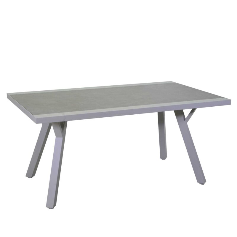 Tavolino alluminio frisco bianco cm140x80h65