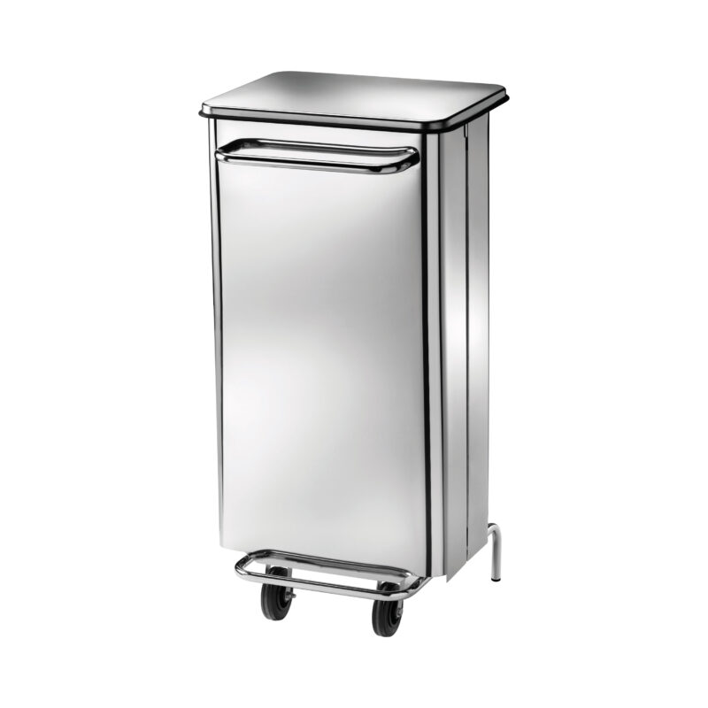 Pattumiera Rettangolare 100L Ruote/Pedale - FORCAR MULTISERVICE
