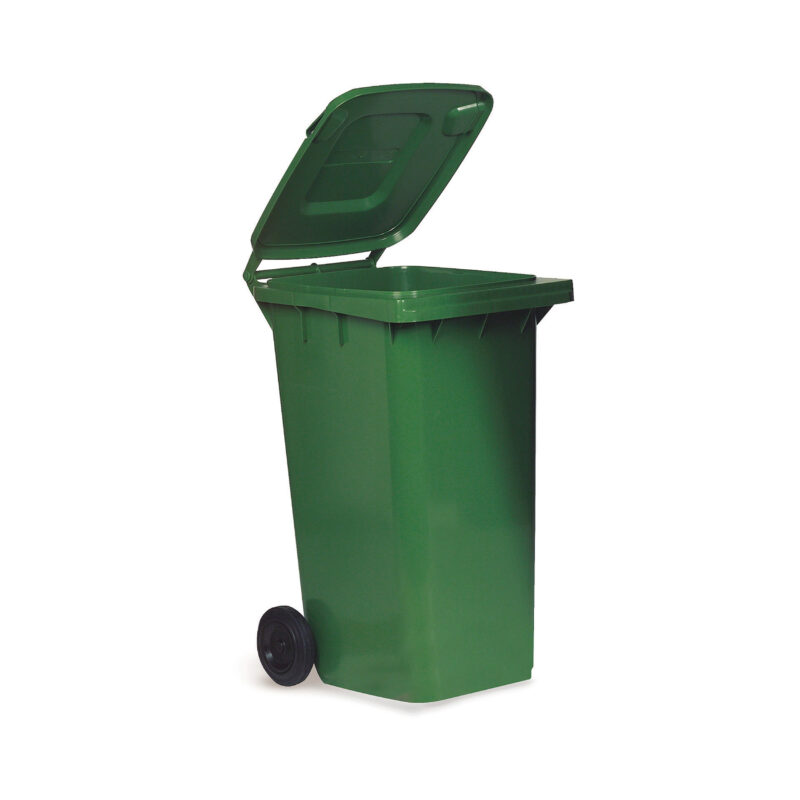 Pattumiera Polietilene Ruote - Verde - FORCAR MULTISERVICE