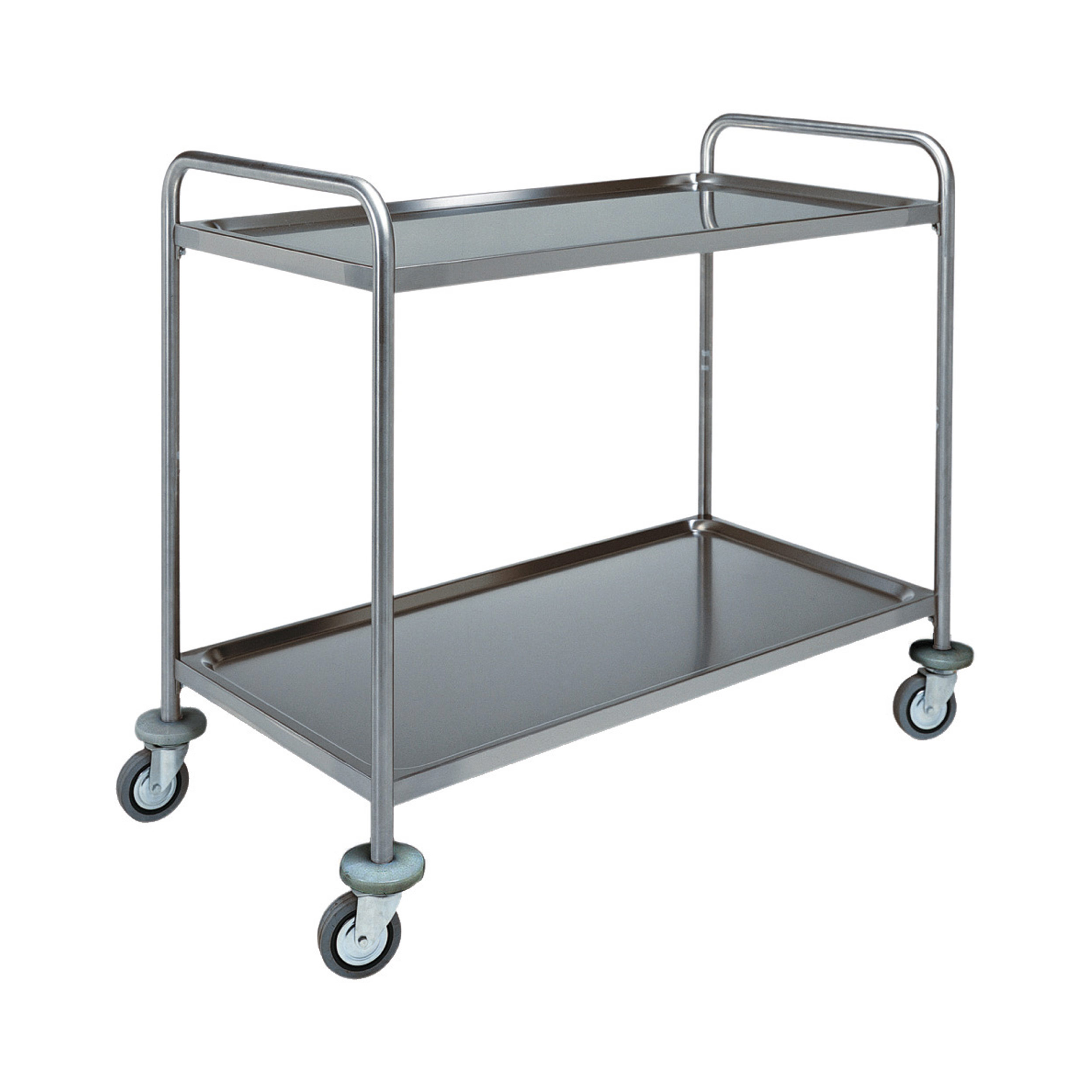 CA1390-CA1391_carrello_di_servizio_in_acciaio_inox_stainless_steel_service_trolley_ForcarMultiservice Carrello Inox - 2 Piani Stampati - FORCAR MULTISERVICE - immagine 1