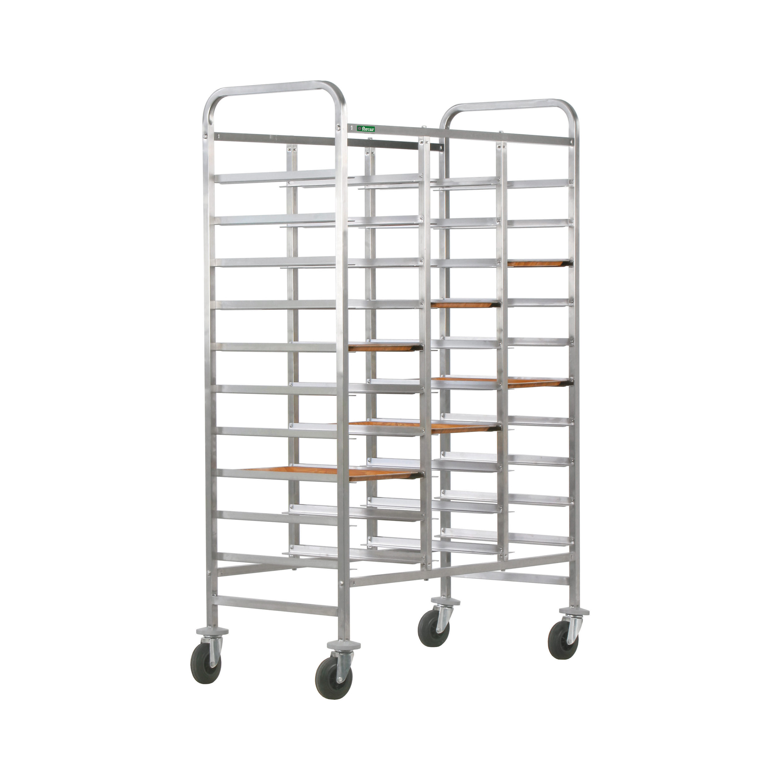 CA1471R_carrello_portavassoi_rinforzato_reinforced_tray_trolley_ForcarMultiservice Carrello Inox Portavassoi Rinforzato - 30 Vassoi - FORCAR MULTISERVICE - immagine 1