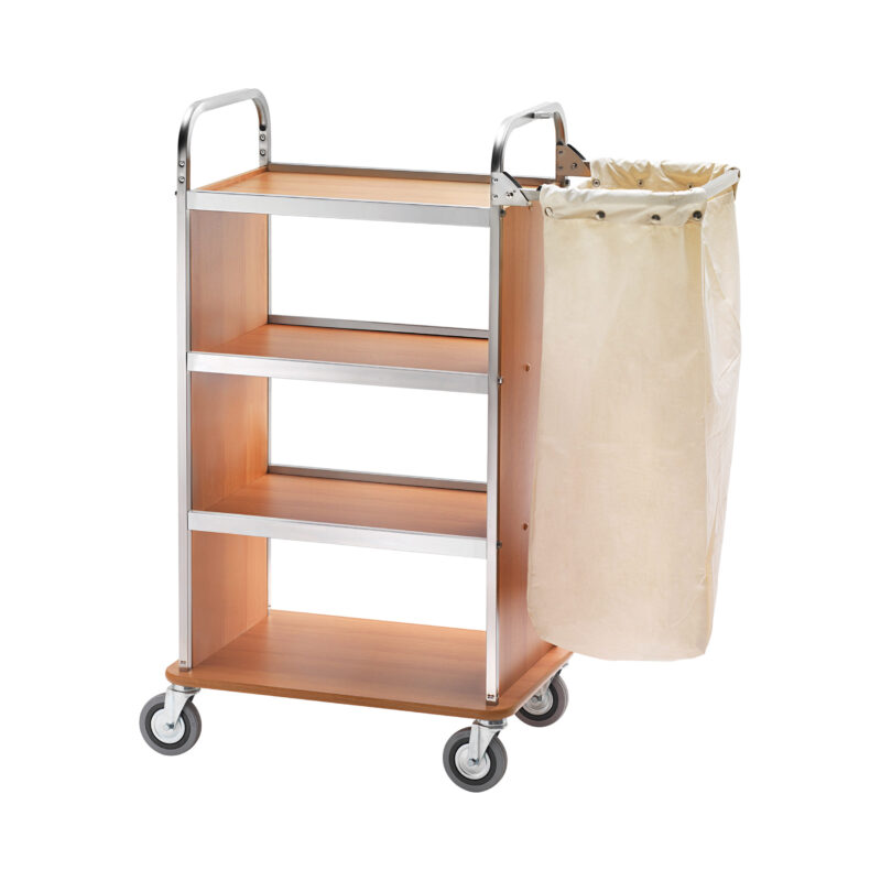 Carrello Portabiancheria - 4 Piani - 1 Sacco - FORCAR MULTISERVICE