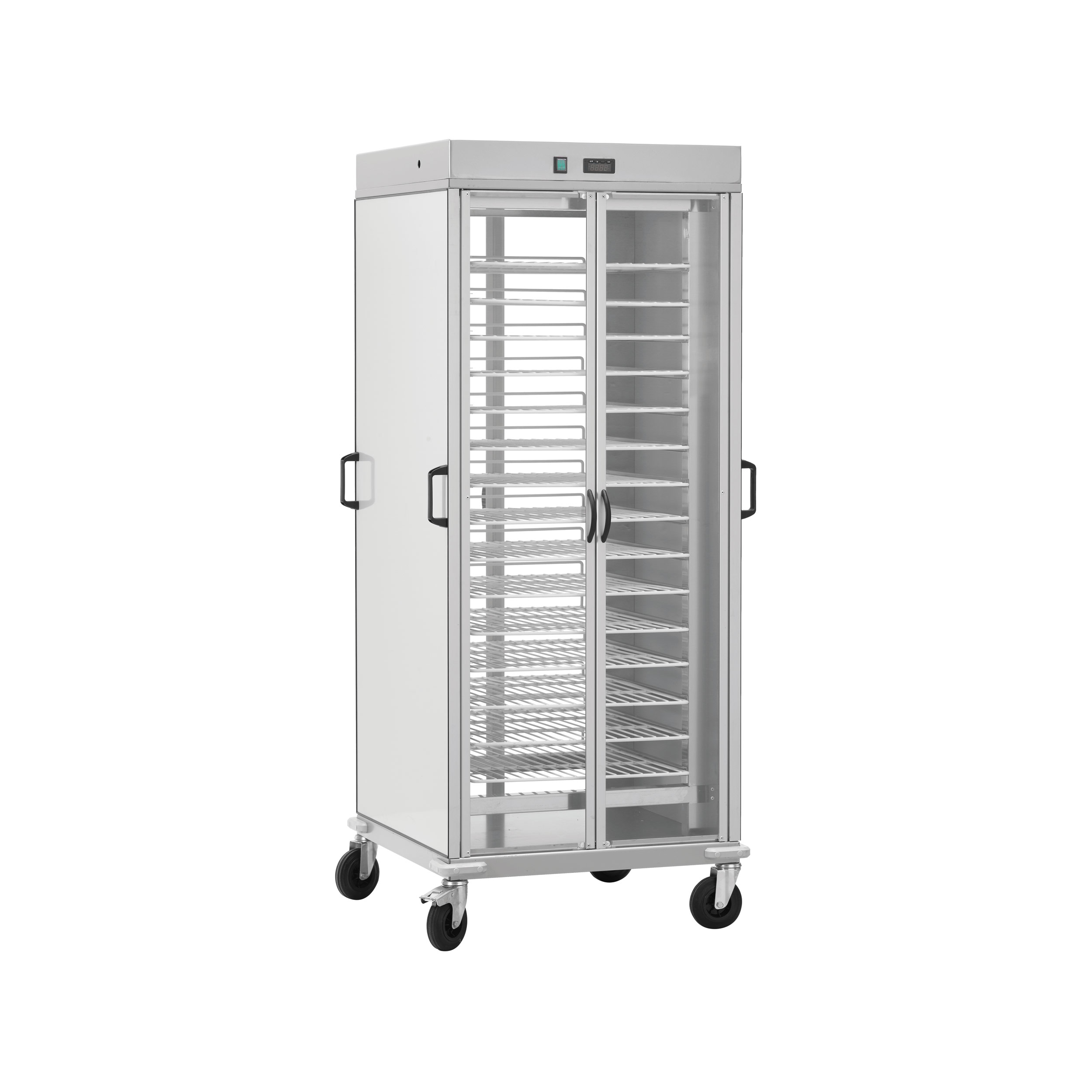 CG1439AC_carrello_portapiatti_armadiato_riscaldato_heated_cabinet_plate_trolley_ForcarMultiservice Carrello Portapiatti Armadiato - Riscaldato - 10Xgn2/1 - Griglie Verniciate - FORCAR MULTISERVICE - immagine 1