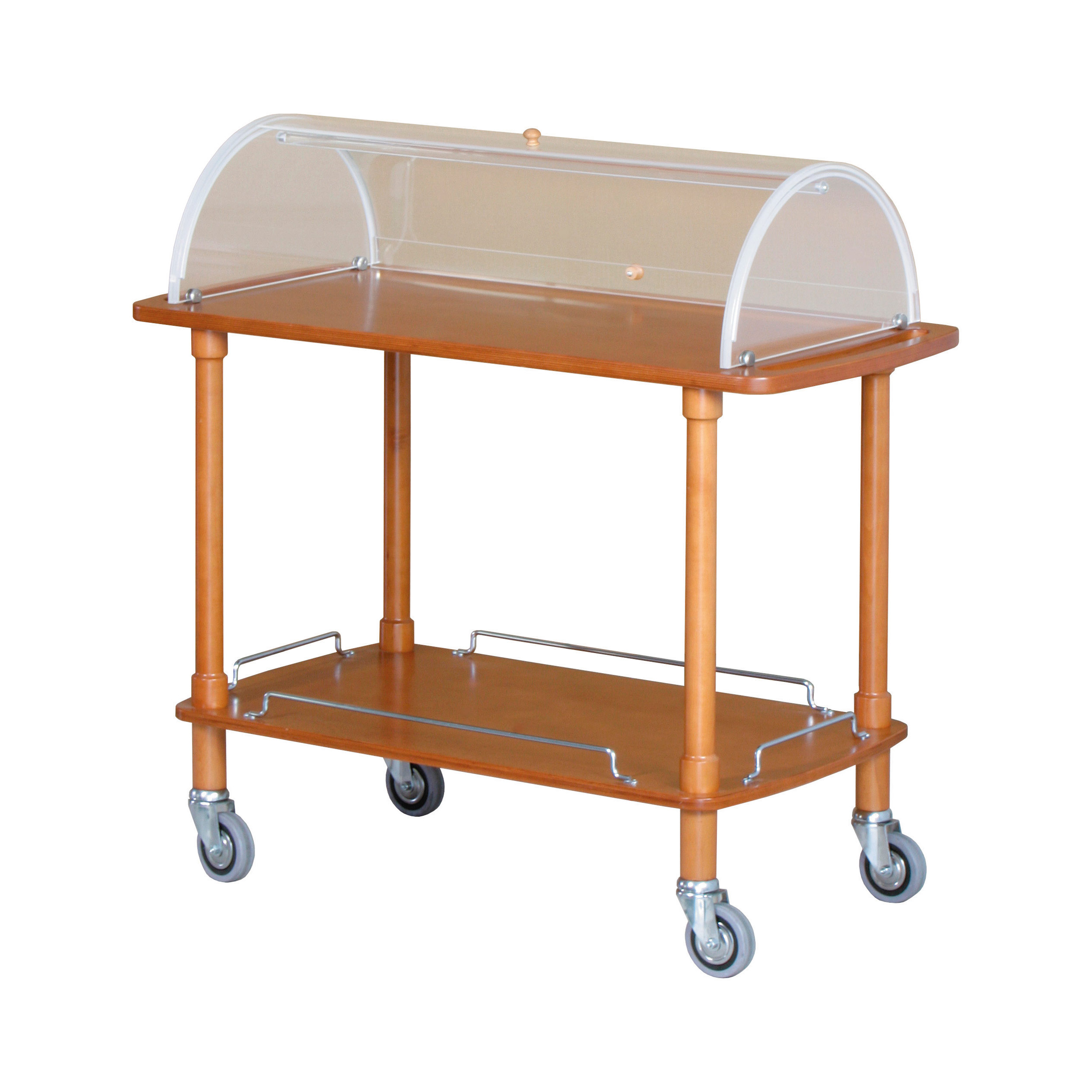 Carrello Legno 2 Piani C/Cupola Semicircolare - FORCAR MULTISERVICE - immagine 1