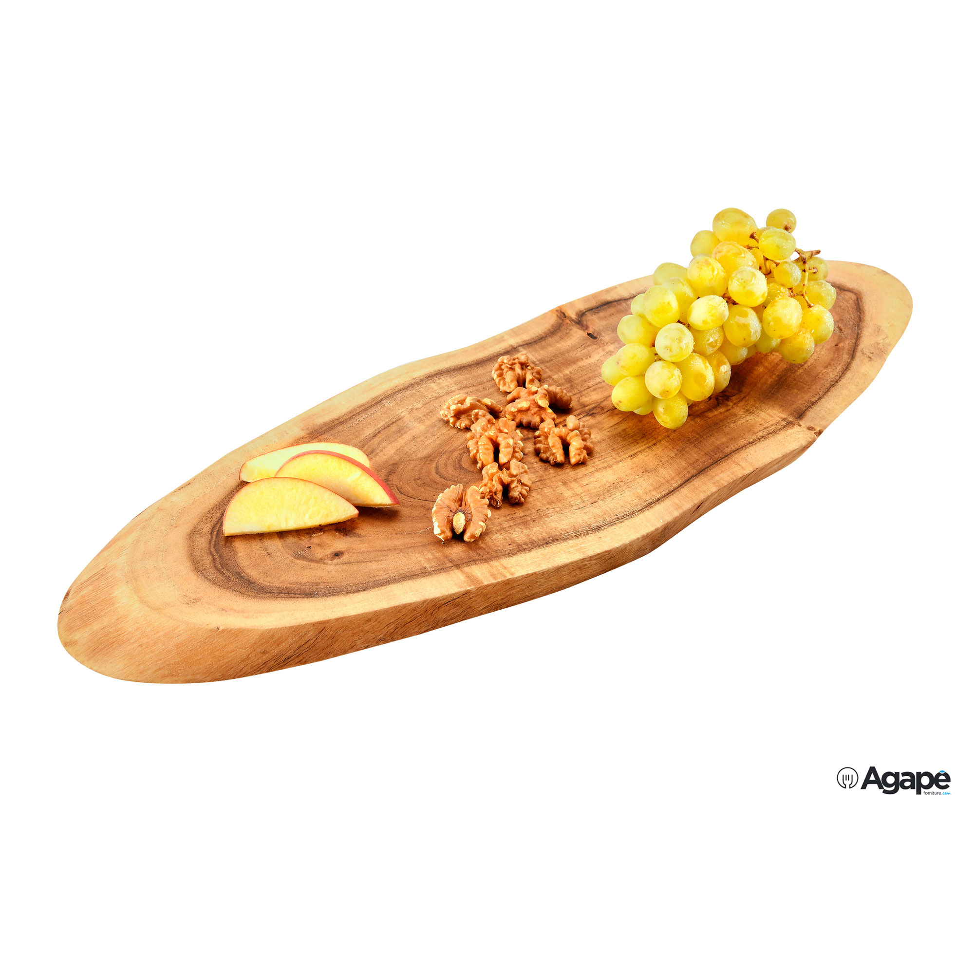 Acacia-Tagliere Corteccia Cm 40X16Xh.1,8 - immagine 1