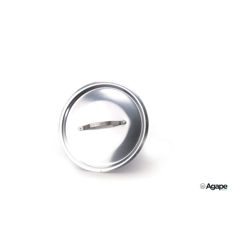 Coperchio Rotondo Pesante Cm 40 Alluminio Con Ponticello Inox