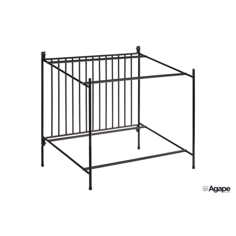 Alzata Per Buffet Gn 1.1 In Metallo Nero Con Piedini Antiscivolo Cm. 49X38,5 H.48 30331