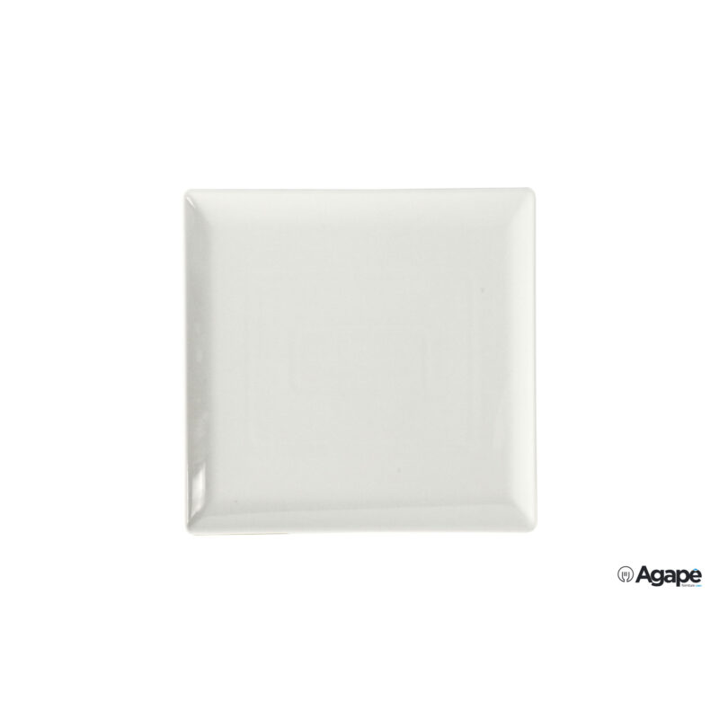 Ankara-Piatto Quadro Cm.25,5 Porcellana 4119