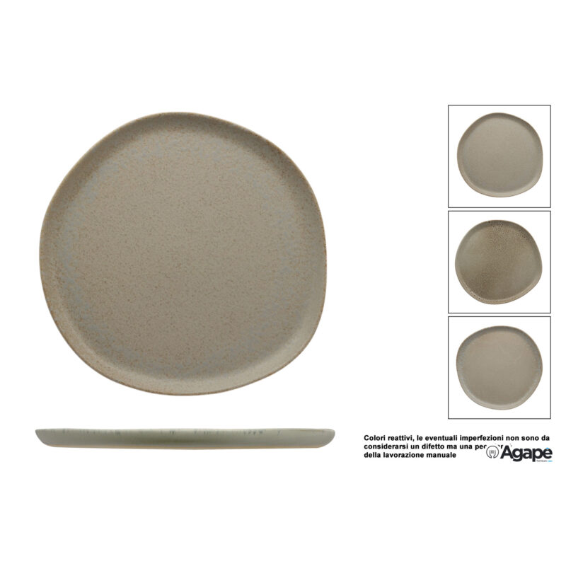 Antiqua-Piatto Piano Organic Cm.26 In Gres Porcellanato