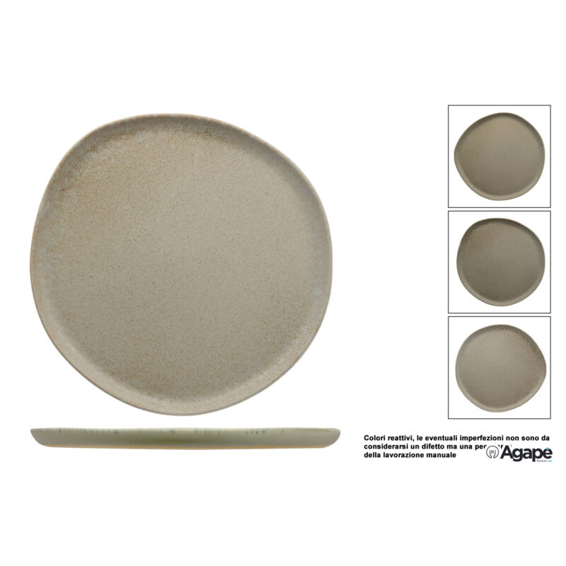 Antiqua-Piatto Piano Organic Cm.29,5 In Gres Porcellanato