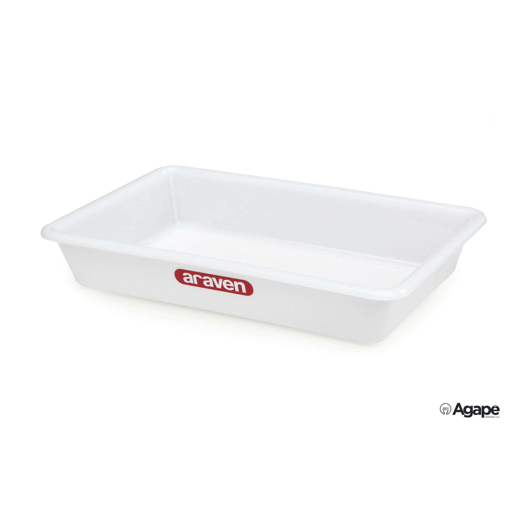 ARAVEN-VASCHETTA-BIANCA-435X285X80-LT.5-01131_9311_XJRG Araven-Vaschetta Bianca 435X285X80 Lt.5 01131 - immagine 1