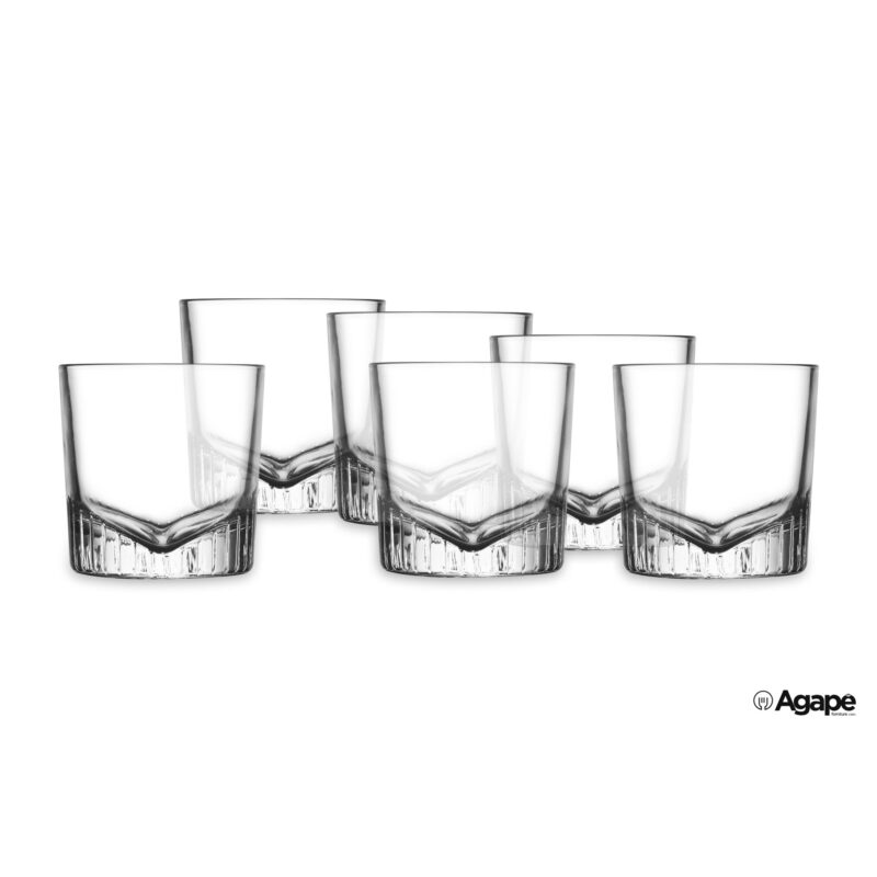 Caldera - Confezione 6 Bicchieri Whisky Cl.27 H8,4 Nude