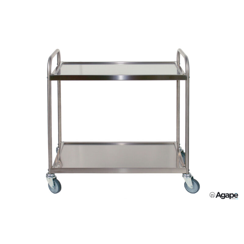 Carrello Inox 2 Piani Cm 103X53X92 Sme2100