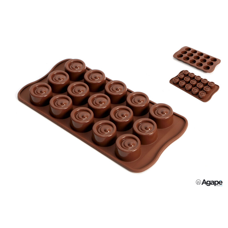 Choco-Stampo Cioccolatini N.15 Vertigo Tondi Scg04