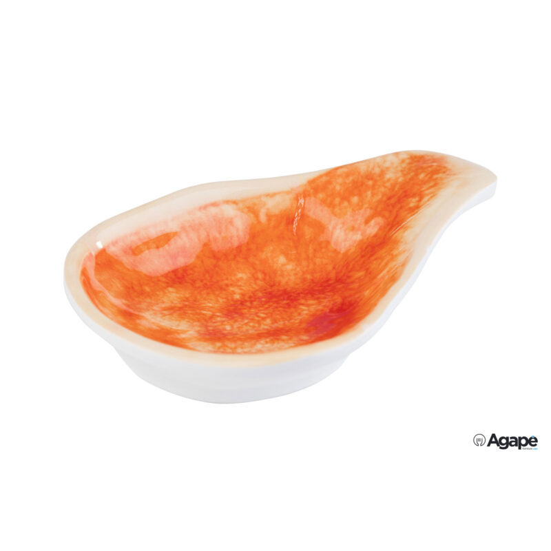 Mini Colour-Coppetta Melamina Esterno Bianco Interno Arancio Cm.12,5X9Xh.3,5 84626