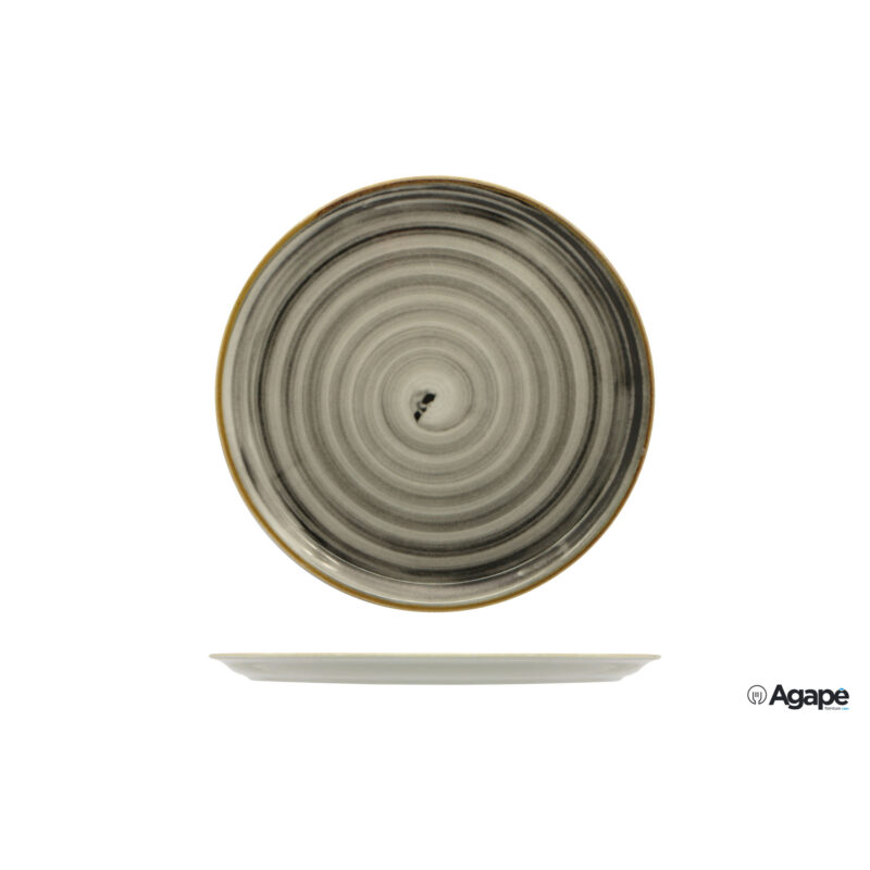 Circus Spirale Nero-Piatto Pizza Cm.33 04018-Z19