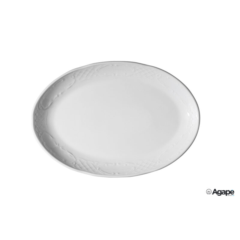 Classico Bianco-Piatto Ovale Cm 23 Cl23Ky00