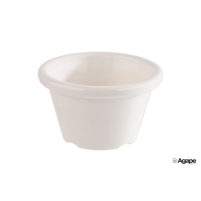 Dip Bowls- Set 12 Coppette Polietilene Bianco Cm 6H3,5 Ml40