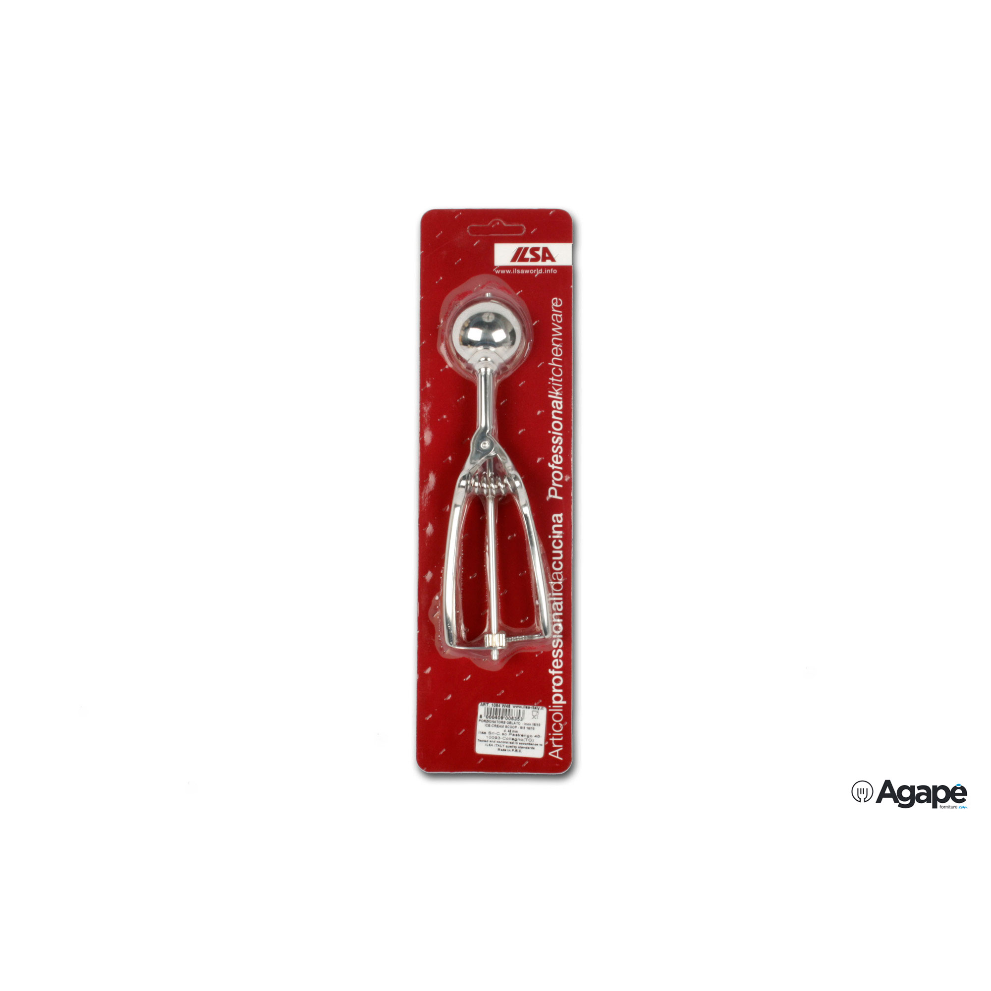 H&H Dosagelato In Acciaio Inox Per Gelato E Sorbetti – Lunghezza 29 Cm