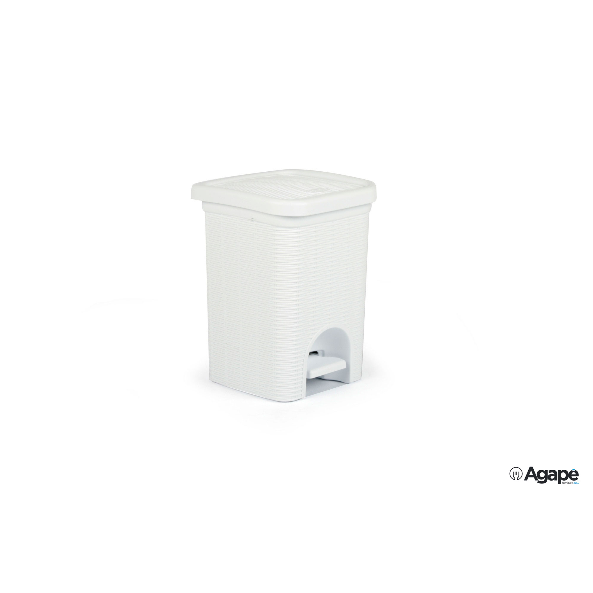 ELEGANCE-PATTUMIERA-BAGNO-LT6-BIA.-30100_2958100_OANG Elegance Pattumiera Bagno Bianca Lt.6 Cm.20X20X28 30100 - immagine 1
