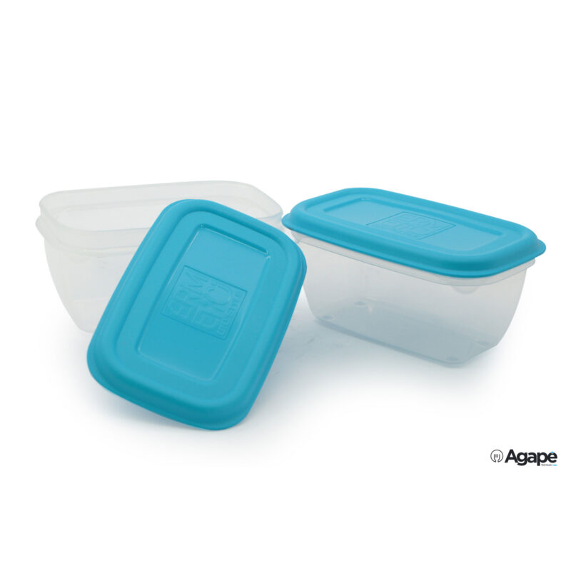Ermetici Blu-Set 2 Contenitori Rettangolari L.0,5-6465285