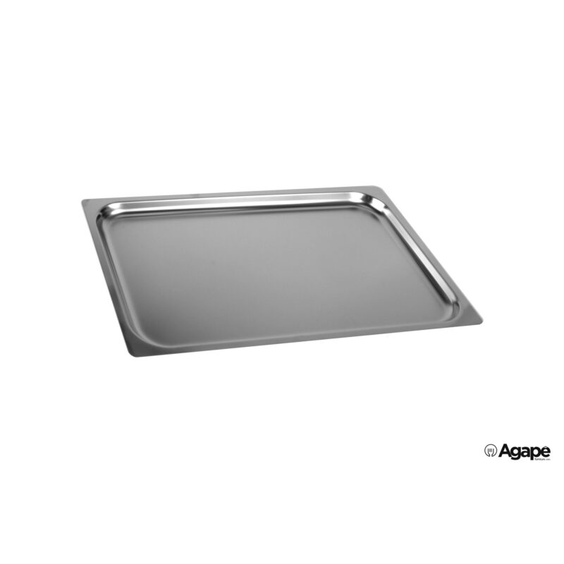 Gn Inox 1.1. Teglia Bordo Piano Cm53X32 H.2